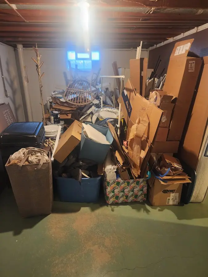 Roll-off dumpster container at job site for Construction Dumpster Rental in Greenville